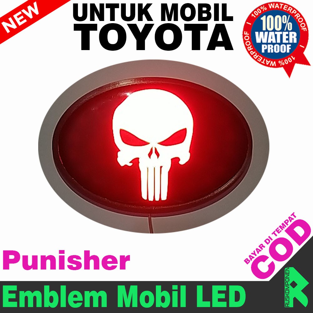 Led mobil toyota Lampu mobil Emblem LED toyota Lampu belakang toyota Logo mobil Aksesoris mobil LED