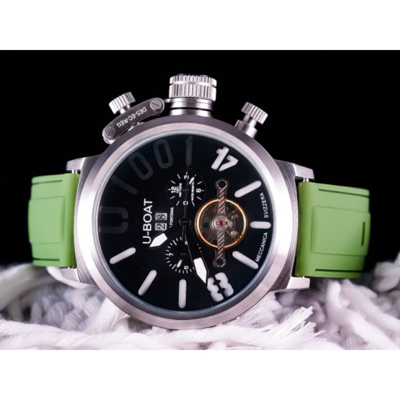 Jam Tangan Pria Merk U-Boat Stainless Automatic