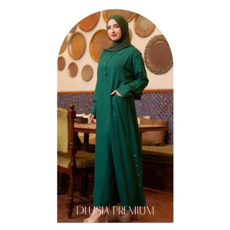 Daster arab Dlusia NAHAR Maxi Dress Premium Gamis TWILL Limited edition