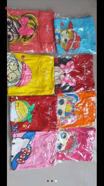 COD Dress kaos tunik anak usia 1-5 tahun