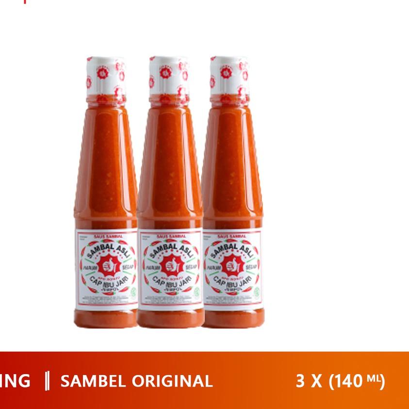 

GRATIS ONGKIR✅Sambal Asli Cap Ibu Jari Jempol 140ml Bundling 3 botol|SQ8