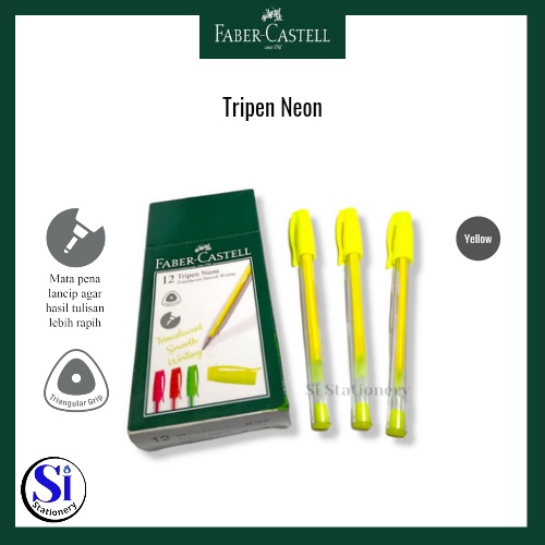 

Pulpen Faber Castell Tripen Neon Gell Pen/Faber Castell Ballpoint Pen