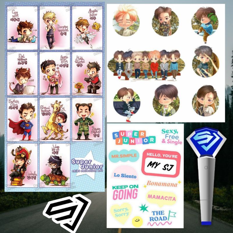 

SUPER JUNIOR SUJU SM STICKER ISI 50 BUAH CHIBI CUTE FOR LAPTOP HP NOTEBOOK SIWON SHINDONG DKK