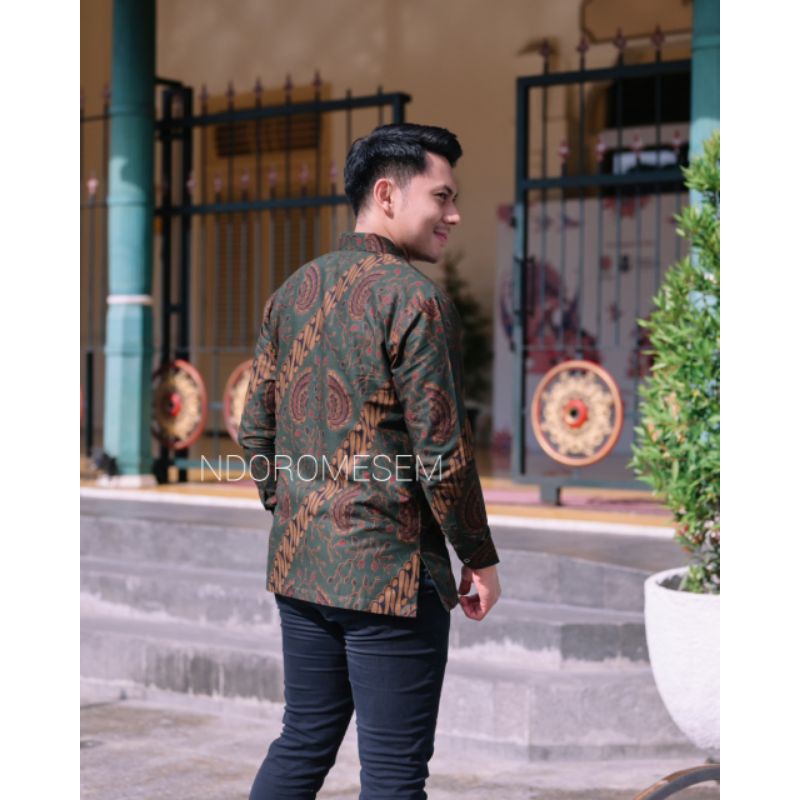 BATIK LENGAN PANJANG PARAMARTA IJO KATUN HALUS A114