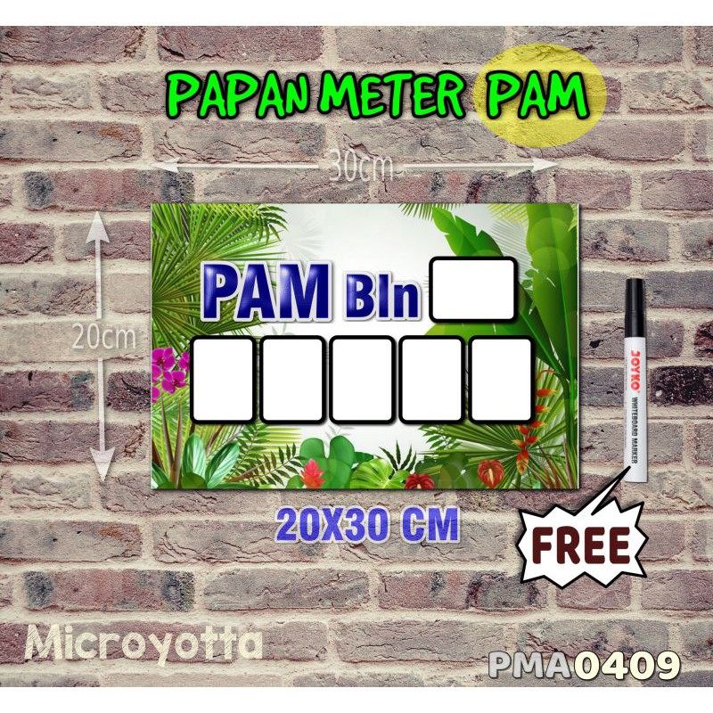 

Microyotta Papan Meter Listrik PLN PAM motif Unik - Tropical 09