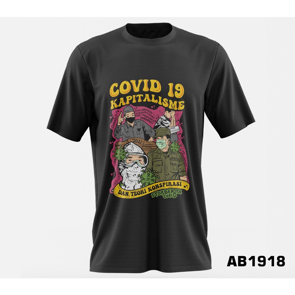 Kaos Baju Stop Berita Covid Ada Ukuran Jumbo Keren Distro