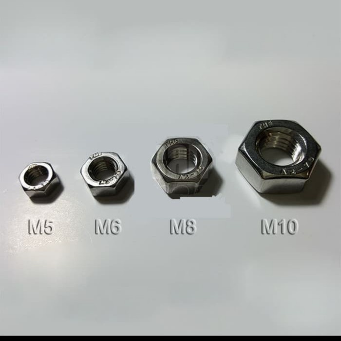 GHM MUR HEX NUT M10 M 10 MUR ONLY HEXAGONAL GROSIR MURAH