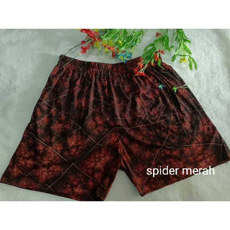 celana pendek boxer pria katun print/celana kolor pria katun print