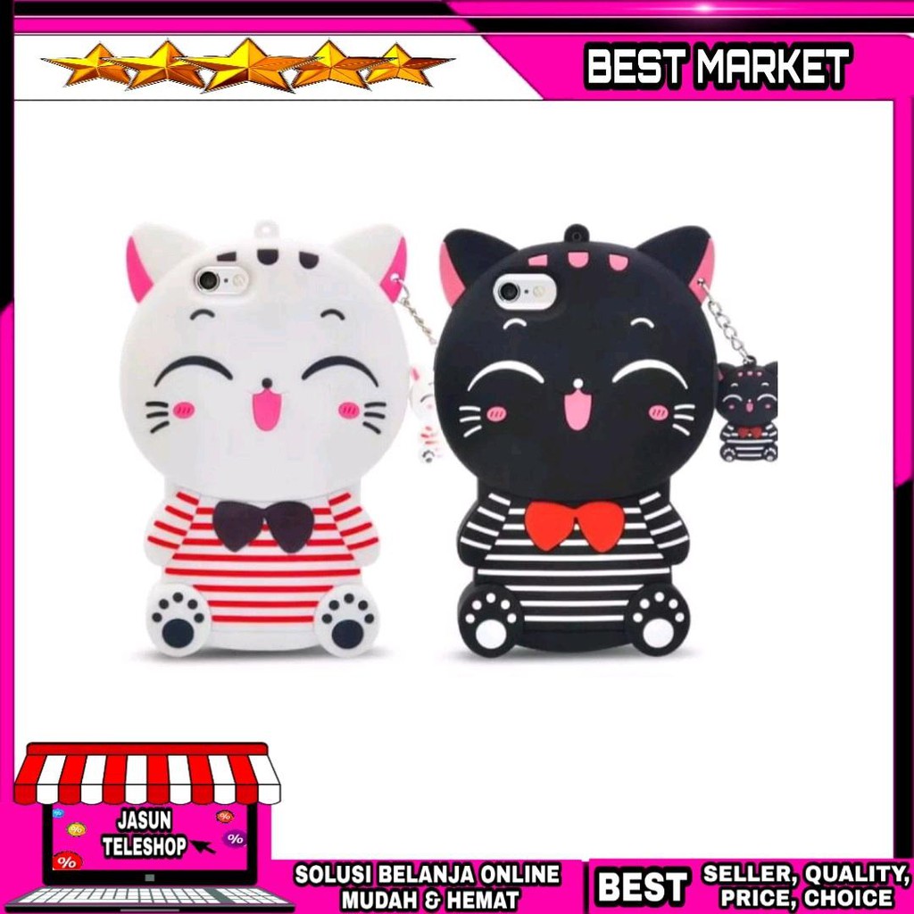 Case Hardcase Softcase Karakter 4D Mimi Cat Xiaomi Xiomi Redmi Note 5 Pro
