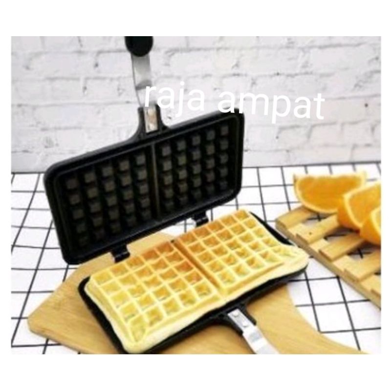 Cetakan kue Waffle Croffle Maker - Tempat buat Wafel Roti Donat Croissant Anti Lengket Marble coated belgian - Alat Mesin croffel crofel waffel