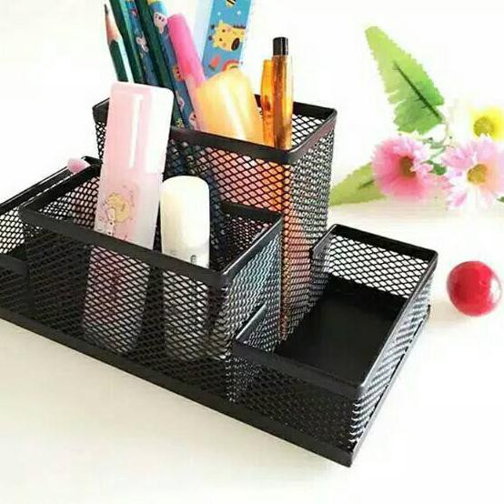 

PGS-0898. Desk Set BESI Tempat Pensil Pen Meja 4 Sekat ...trimss