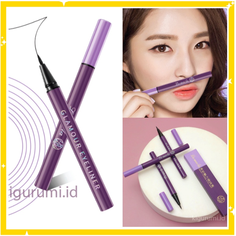 LAMEILA Eyeliner Waterproof Long Lasting Ungu Eye liner LA139 824