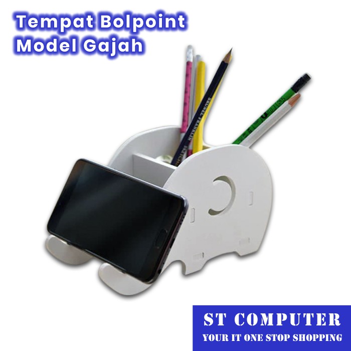 

Tempat Bolpoint Pensil Unik Model Gajah