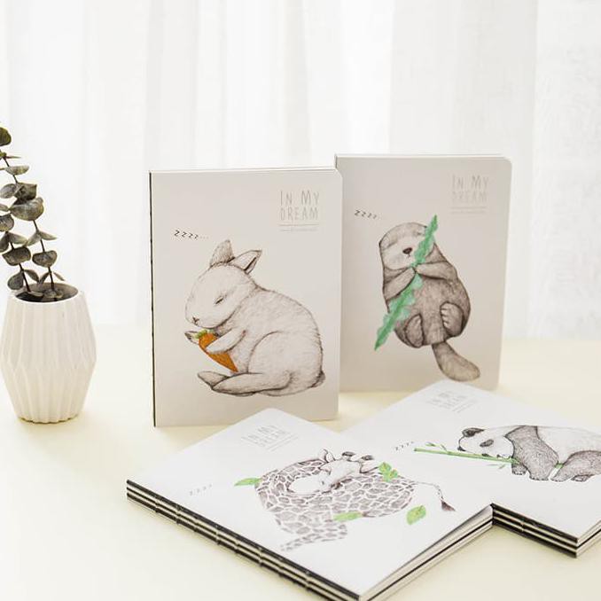 

BARU Dreaming Animal Mixed Notebook / Buku Tulis / Buku Catatan