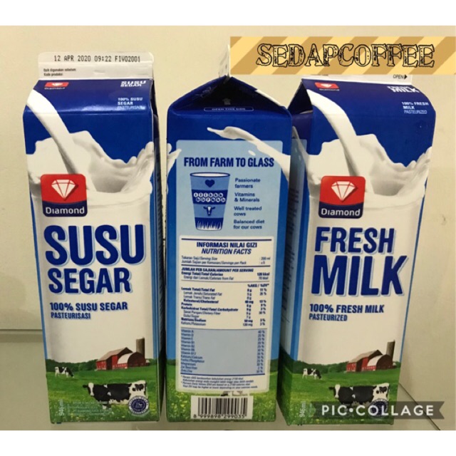 

Susu Diamond Fresh Milk 1 karton (12 pcs)