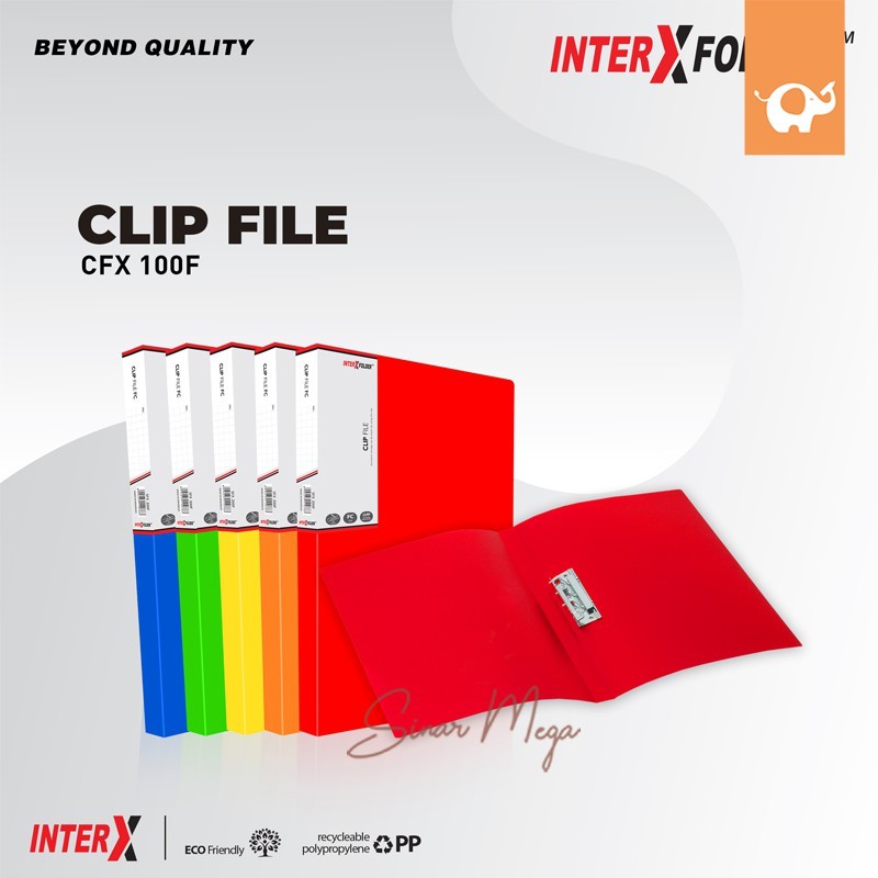 

Inter X Clip File Folio F4 FC/ Map Plastik Klip/ Jepit Varian Murah