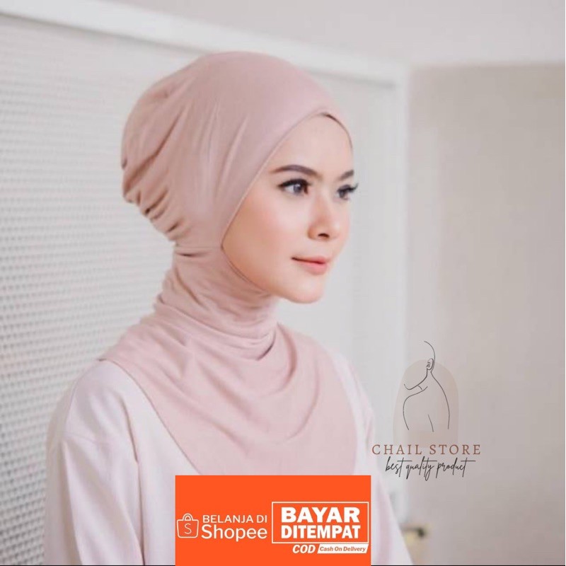 Ciput Ninja Resleting / Inner Hijab Murah / Dalaman Jilbab Muslimah