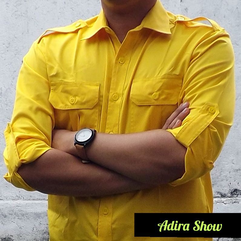 Kemeja Lapangan PDL Pria Lengan Panjang Warna Kuning / Kemeja Pria / Kemeja Lapangan