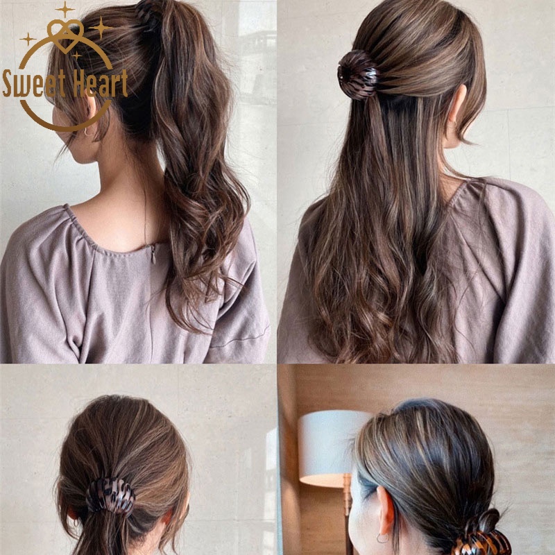 Aksesoris Ikat Rambut Elastis Bahan Besi Gaya Korea