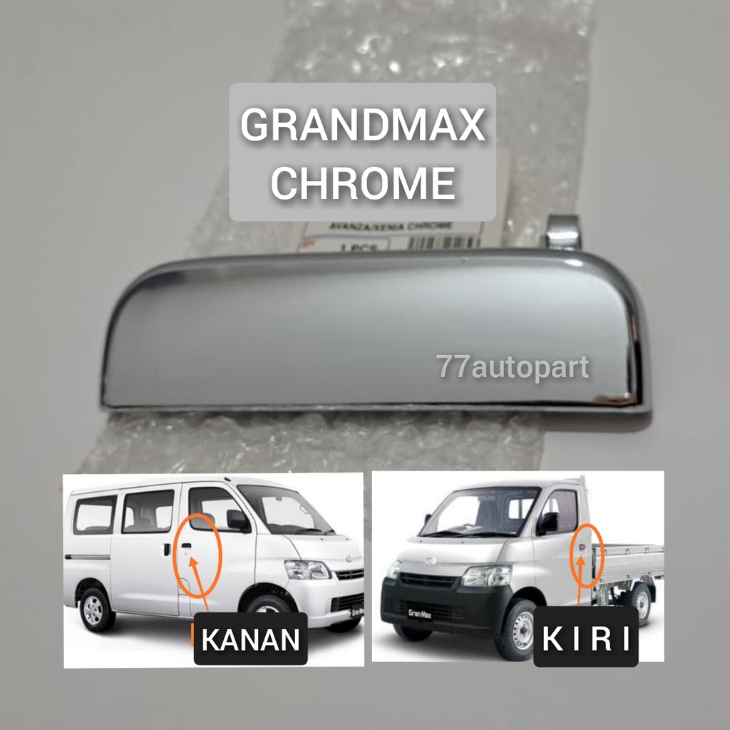handle pintu luar daihatsu grandmax chrome model ganti