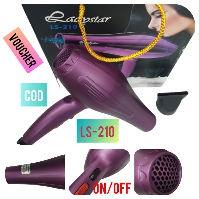 Hair dryer Ladystar Alat pengering Rambut Murah Bagus angin Panas dan Hairdrayer Dingin Original