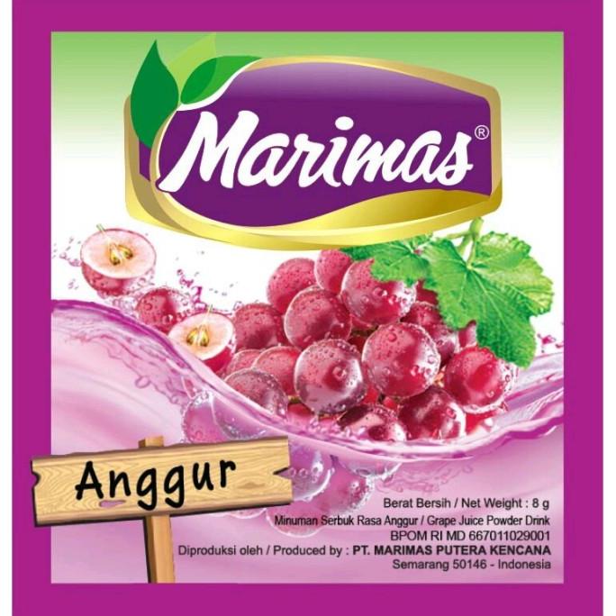 

Diskon Marimas Anggur 1 Renceng isi 10 Sachet @ 8 gram Murah!!!! Diskon