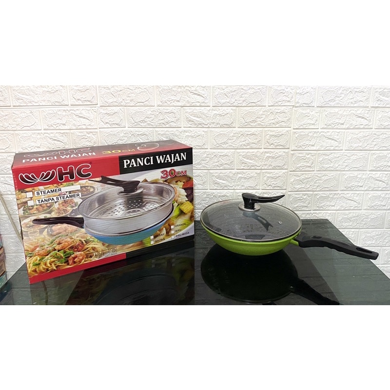 panci goreng wajan korea Wok pan HC granit 30cm
