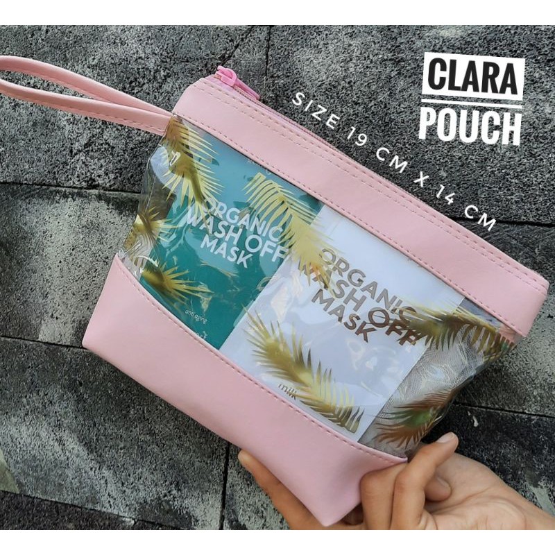 CLARA POUCH KOSMETIK KOMBINASI MIKA