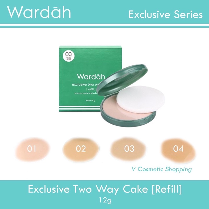 WARDAH TWO WAY CAKE EXCLUSIVE REFILL (HIJAU)