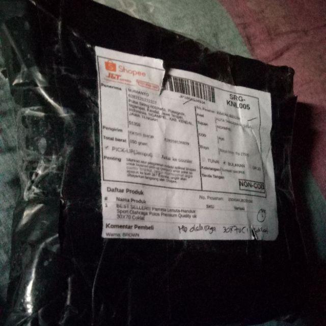 Best Seller!!! Pamela Lenuta-handuk Sport Olahraga Polos Premium Quality Uk 30x70 Coklat