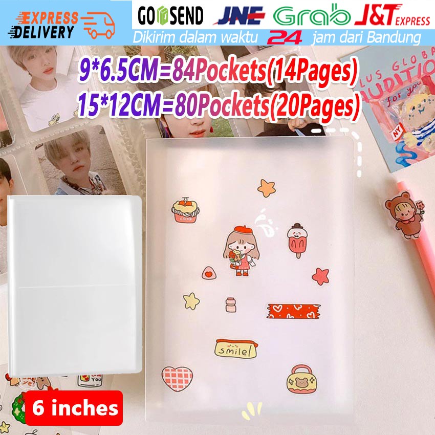 

Buku Binder 6 Ring A5 A6 Transparan Bening Hologram Binder Cover Notebook Loose Leaf Binder