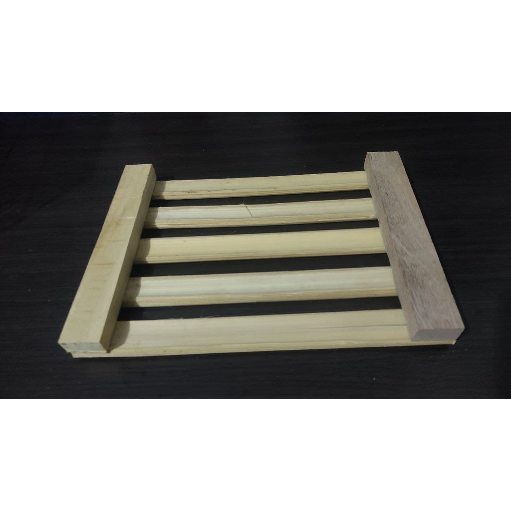 Alas Kandang Kelinci Kucing Anjing Bahan Bambu Footrest Bambu Alas Kandang Hewan-4