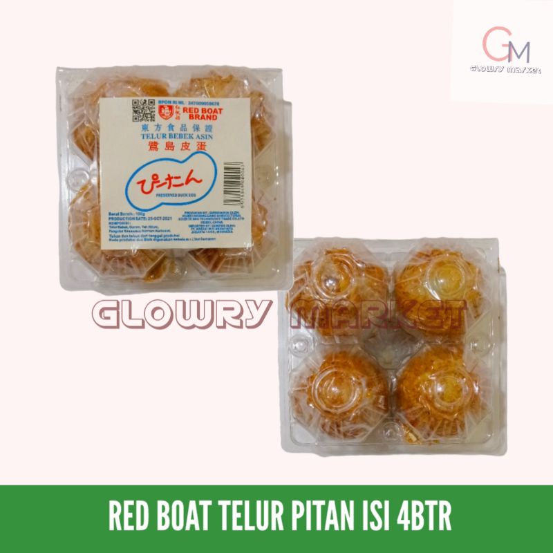 

RED BOAT TELUR PITAN TELUR PHIDAN CENTURY EGG PHITAN 1BOX ISI 4BUTIR