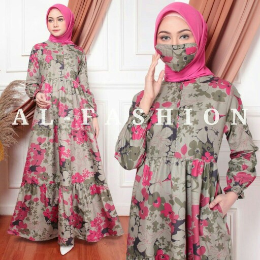 Maura Couple - Sania Ruffle Batik Couple Ori Ndoro Jowi Sogan Garansi Termurah Shopee