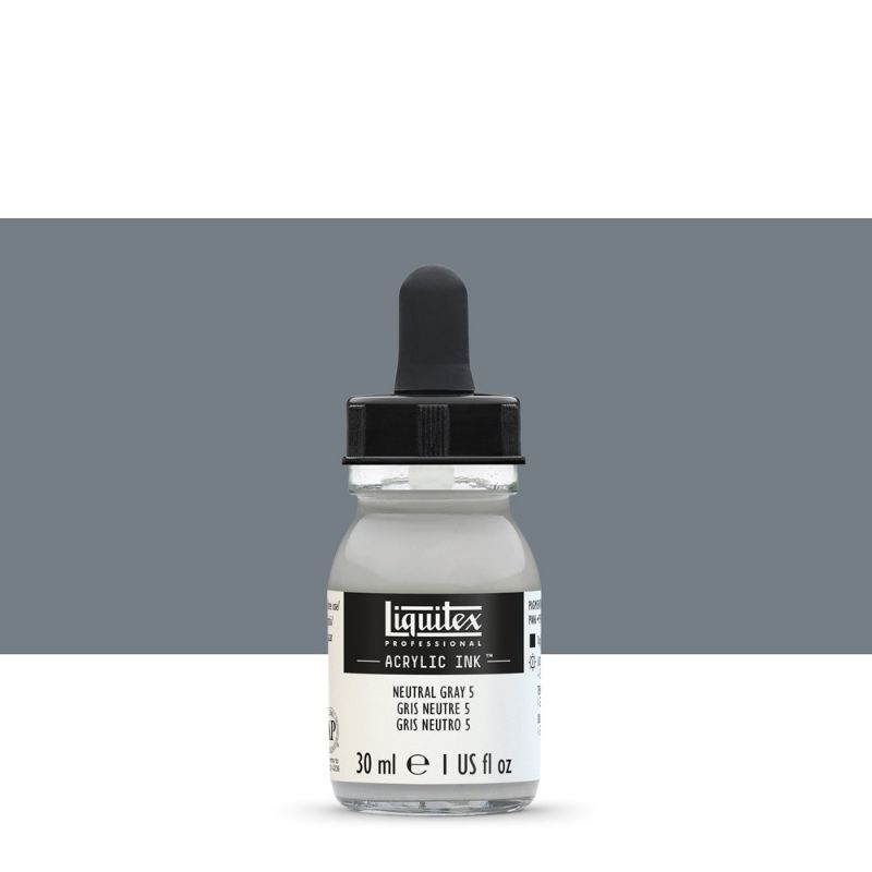 

ACRYLIC INK 30 ML NEUTRAL GRAY 5 LIQUITEX PROFESSIONAL
