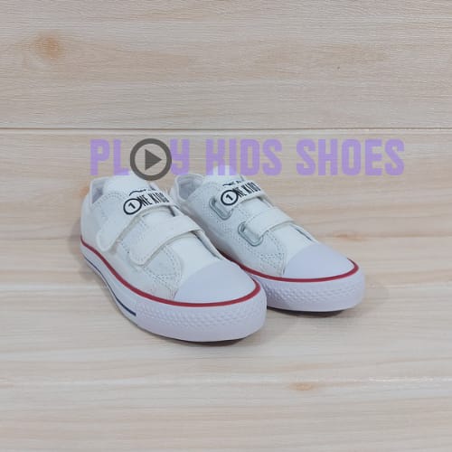 ONE KIDS - SEPATU ANAK LAKI LAKI | SEPATU ANAK PEREMPUAN | SEPATU ANAK USIA 5 6 7 8 TAHUN WARNA PUTIH SIZE 31-35