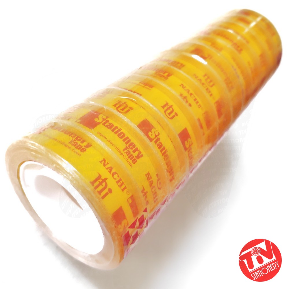 

Stationery Tape Nachi 1/2" Inch / 12 MM x 10 Yard