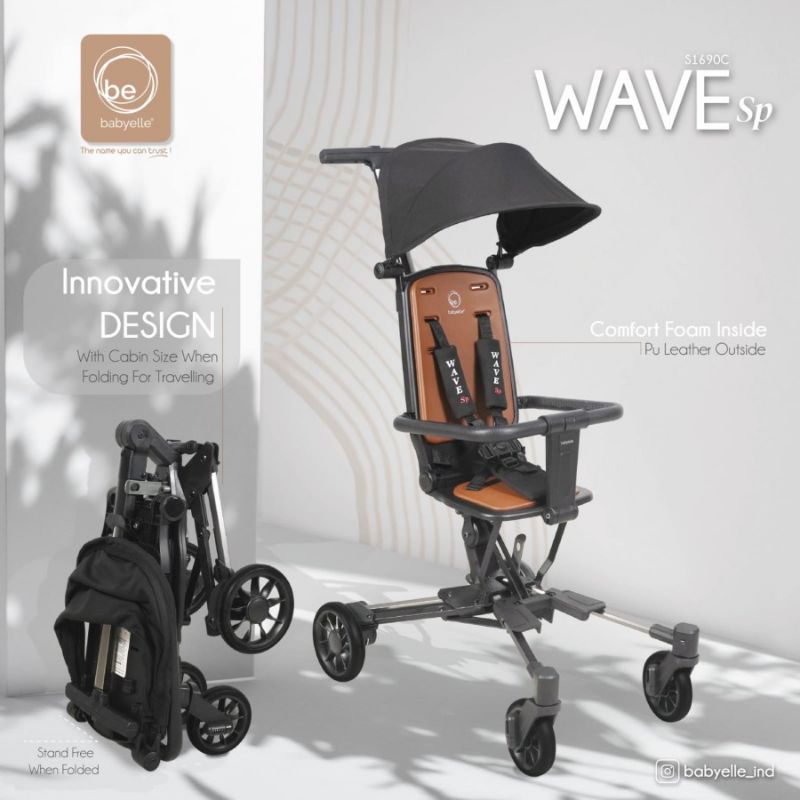 Stroller BabyElle Wave SP 1690  Kereta Dorong Bayi Baby Elle Cabin Size