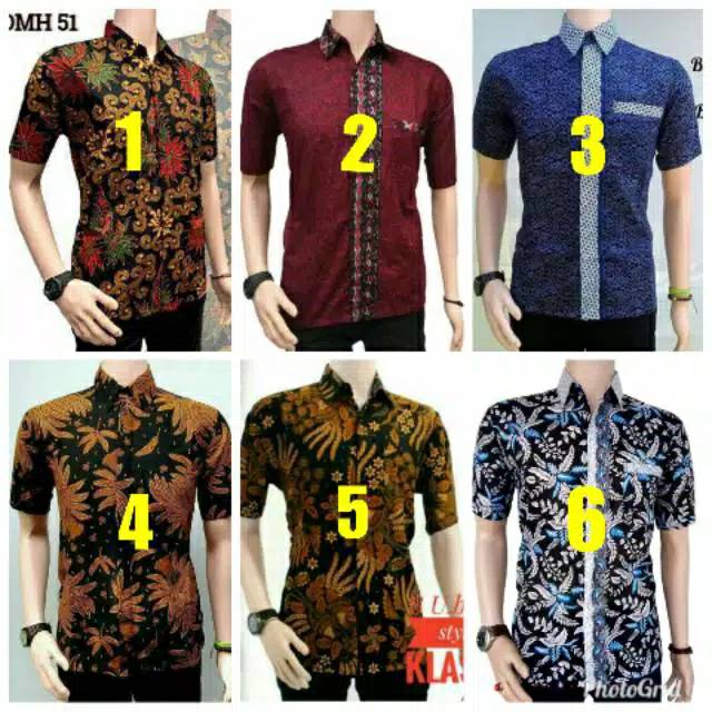 Kemeja batik lengan panjang size m l xl xxl xxxl