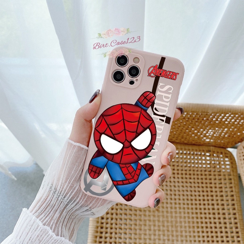 CASE CASING SOFTCASE SILIKON MACARON PELINDUNG KAMERA SPIDERMAN OPPO VIVO SAMSUNG XIAOMI REALME IPHONE ALL TYPE BC6180