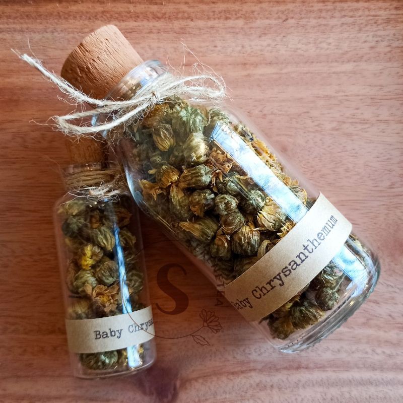 

Baby Chrysanthemum in Bottle 35 ml 100 ml Teh Kuncup Bunga Krisan