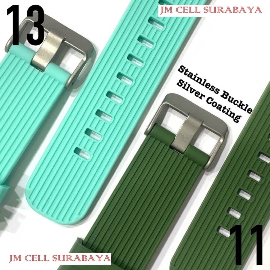 Tali Jam Tangan Watch Strap Eggel Tempo 2 - Rubber Model Garis Garis