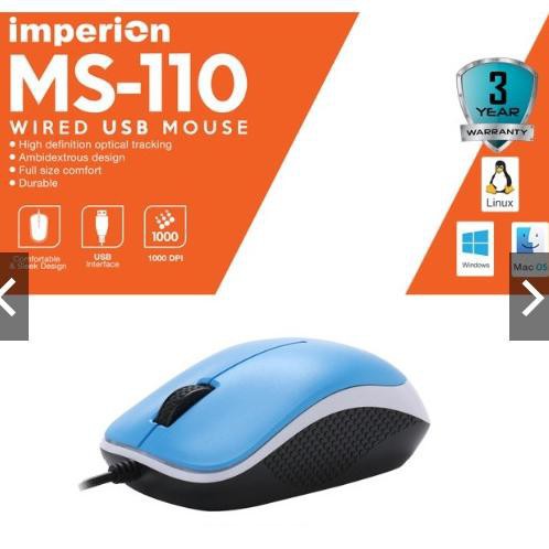 IMPERION MS-110 WIRED USB MOUSE (KODE T797)