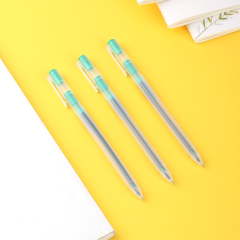 HAPPY TIME DELI PULPEN GEL PEN GEL A119 0.5mm 7 PILIHAN WARNA NEEDLE TIP BALLPOINT ALAT TULIS KANTOR SEKOLAH