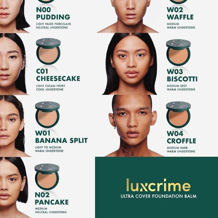 Trend - GOSEND/ LUXCRIME ULTRA COVER FOUNDATION BALM - pudding  cheesecake | banana split | pancake 