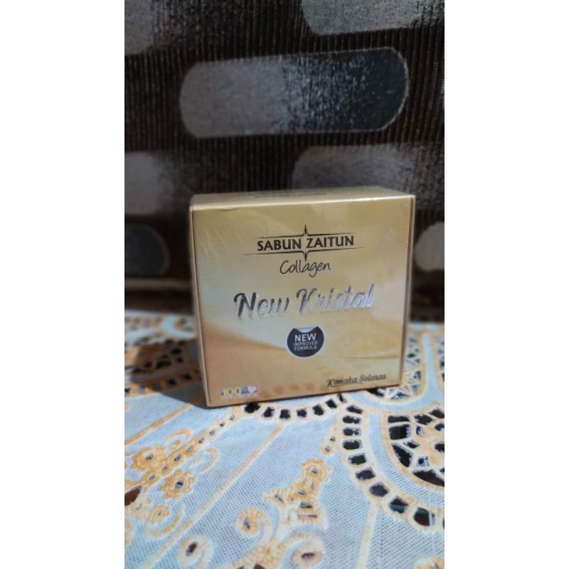 Sabun zaitun collagen k-selaras Gold ori isi 12 pcs Original - New Kristal Kanaka
