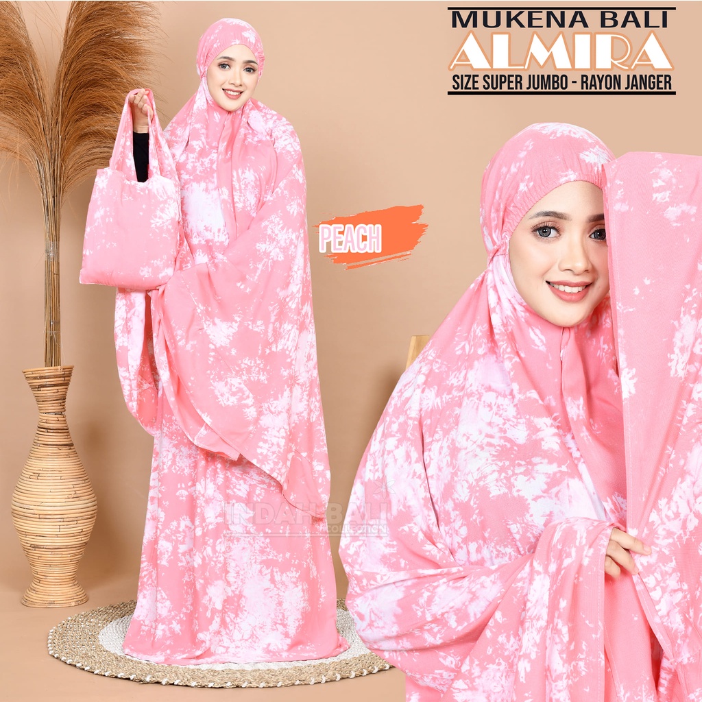 Mukena Bali Smoke tie dye Almira super jumbo