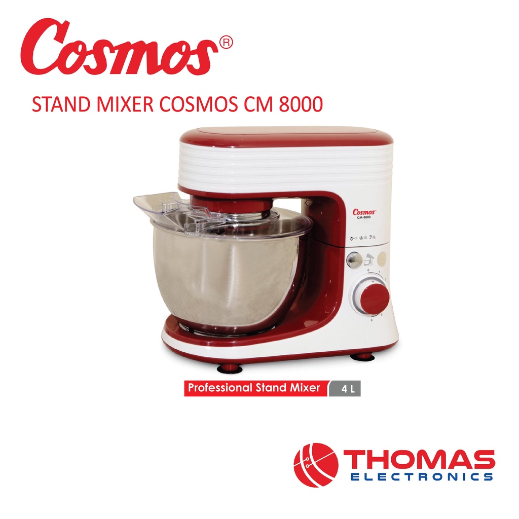 Cosmos Stand Mixer Cosmos CM 8000 4 Liter Mangkok Stainless