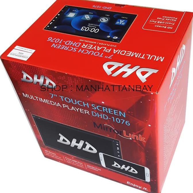 Full Glass Head Unit Double Din TV Mobil Universal DVD Player DHD