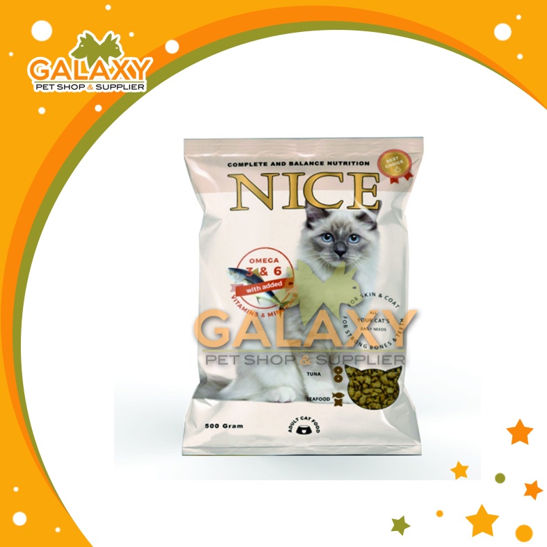 NICE CAT FOOD 500g  - Makanan Kucing